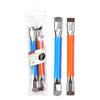BS-01 Dual-Head Hard PCB Cleaning Brush Mobile Phone Repair Tool with Metal Handle Circuit Cleaning for Motherboard Repair