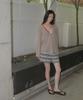Mosyupamosyu Deep V-Neck Long Sleeve [Mocha]