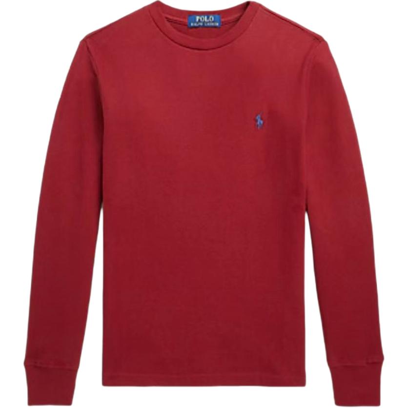 Свитшот Polo Ralph Lauren SS25 Вафельная вязка Хлопок Длинный рукав Круглый вырез Пуловер Детский Детский свитшот 323887480-004 L