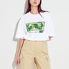 Uniqlo X Jean-Michel Basquiat Collaboration SS24 Front Graphic Print Short Sleeve T-Shirt Unisex Tops White 470740-00