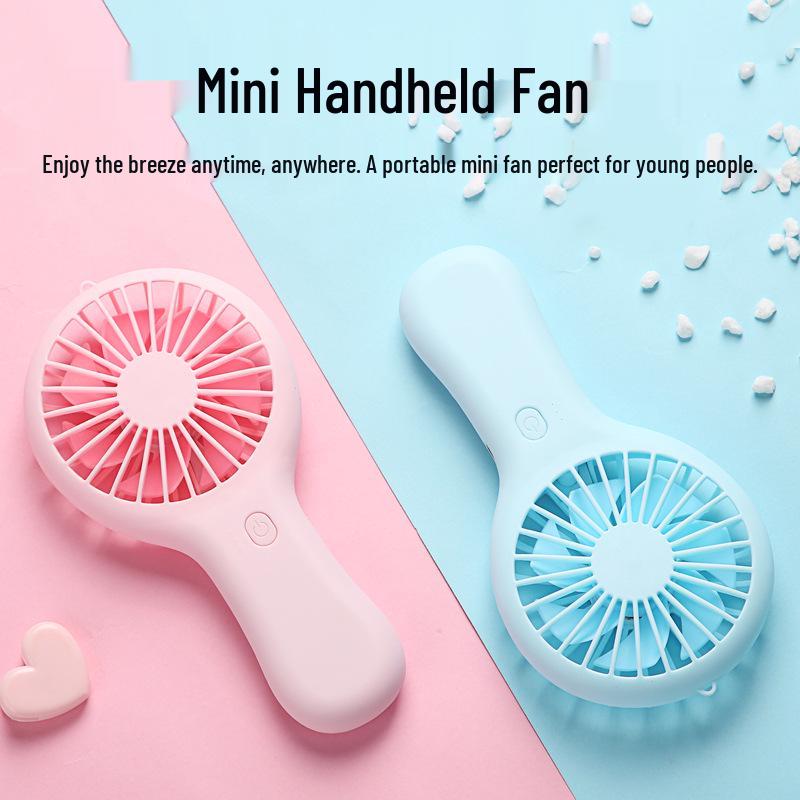 Portable Mini Handheld Charging Fan with Custom Logo – Ideal Gift & Desktop Accessory