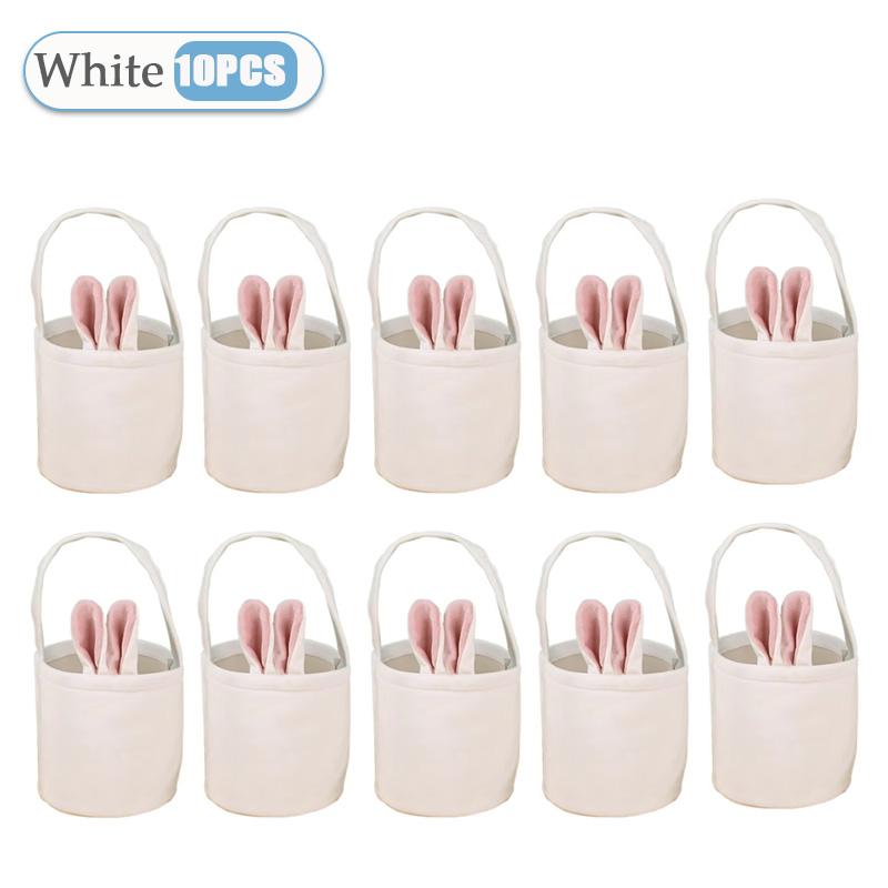 1-20 STÜCKE Ostern Cartoon Hasenohren Eimer Tasche Buntes Kaninchen Osterei Handtasche Frohen Ostertag für Kinder Hasenohren Süßigkeitentüten