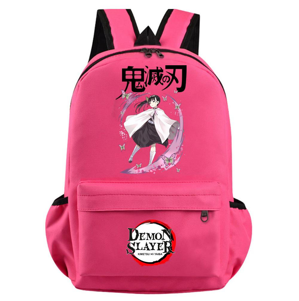 Colorful Anime Demon Slayer Printed Backpack for Teenager Girl Boy Student Schoolbag Women Large Capacity Waterproof Travel Bag Rucksack Gift