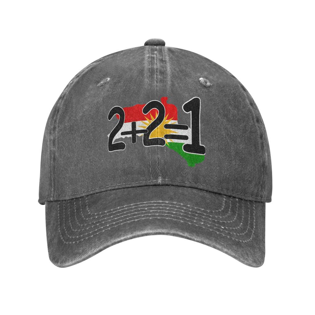 Kurdistan Flag Sun Baseball Cap Fashion Unisex Men Washed Trucker Hat Adjustable Print Tennis Skate Snapback Cap Birthday Gift