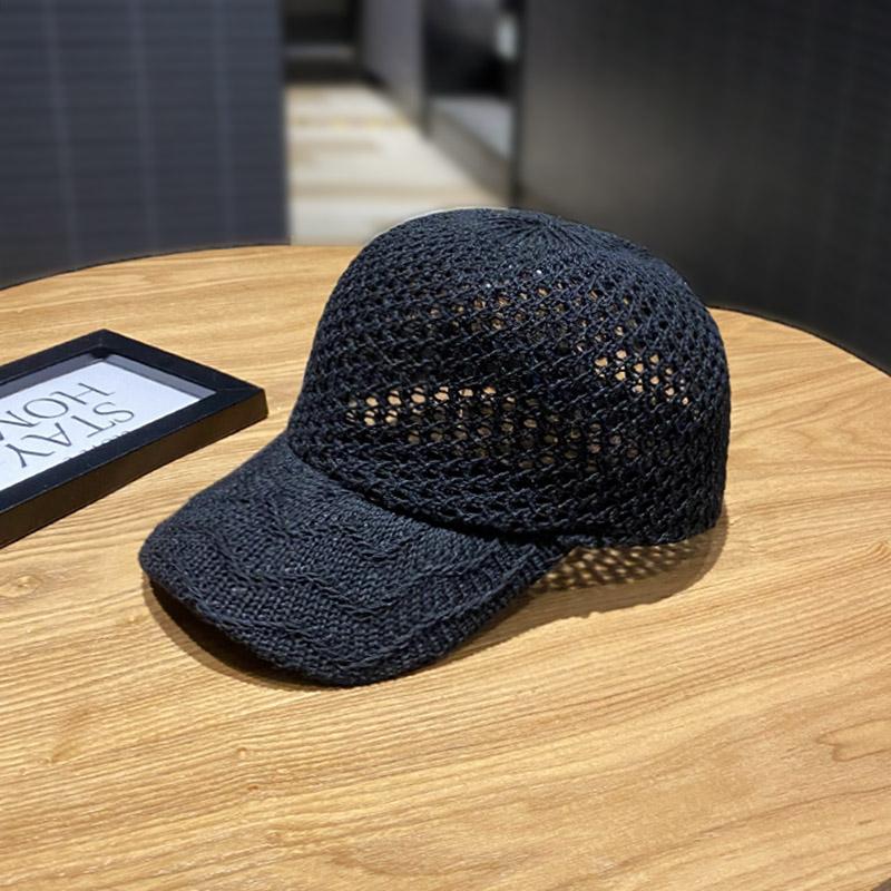 

Порожня тонка бейсболка Весняно-літні капелюхи для жінок Капелюх для захисту від сонця для подорожей на відкритому повітрі Повсякденна кепка 2025 Новий сонцезахисний капелюх з широкими полями 56-58cm чорний