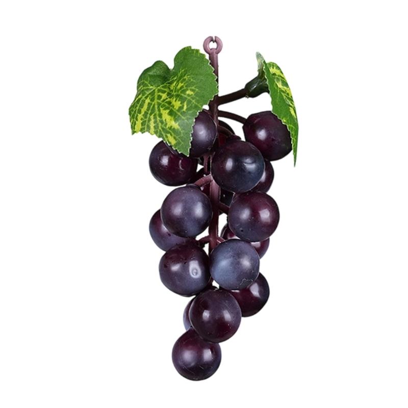 Set of 5 High Quality Artificial Grape Bunches Faux Fruit Decoration for Window Shop Display Event Styling