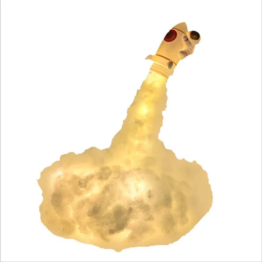 

Сделай сам ракета ночник желтый белый луна космонавт орнамент фигурки действия космический астронавт атмосфера настольный декор подарок