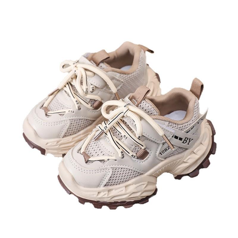 Spring Autumn Kids Breathable Chunky Sneakers Unisex Fashion Running Shoes For Boys And Girls Toddler Athletic Footwear