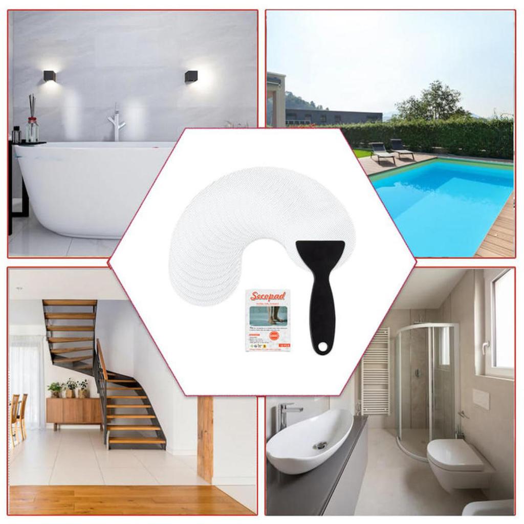 Bathroom Slip Transparent Non-Slip Tape Anti-Slip Strips Shower Stickers Square Round Flower Shaped Antiskid Sticker