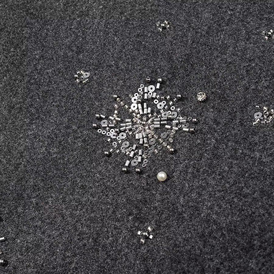 2025 Winter European & American Style Sequin Woolen Jacket