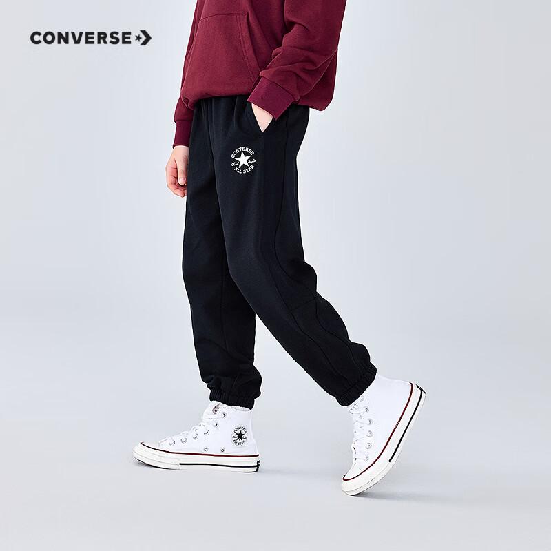 Converse Kids' Cotton Letter Print Casual Jogger Pants