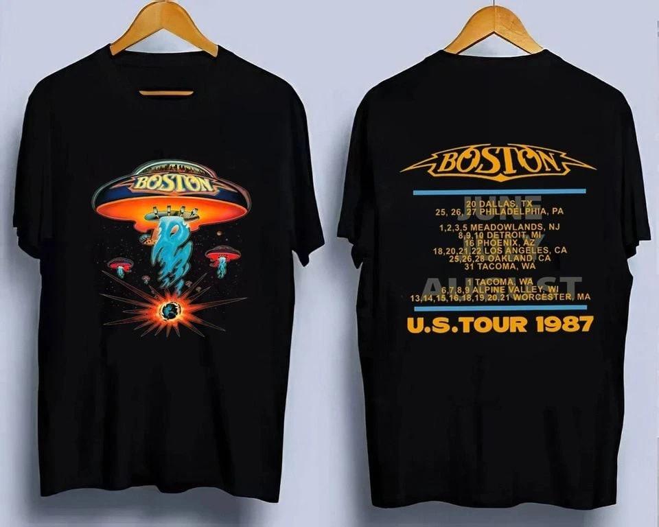 Boston Rock Band Concert Tour 1987 T-Shirt, Boston Tour Shirt, Boston Rock Band 4XL