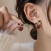 Red Bow Heart Earrings: Women's Chic Luxury, Unique & Exquisite Douyin Trend
