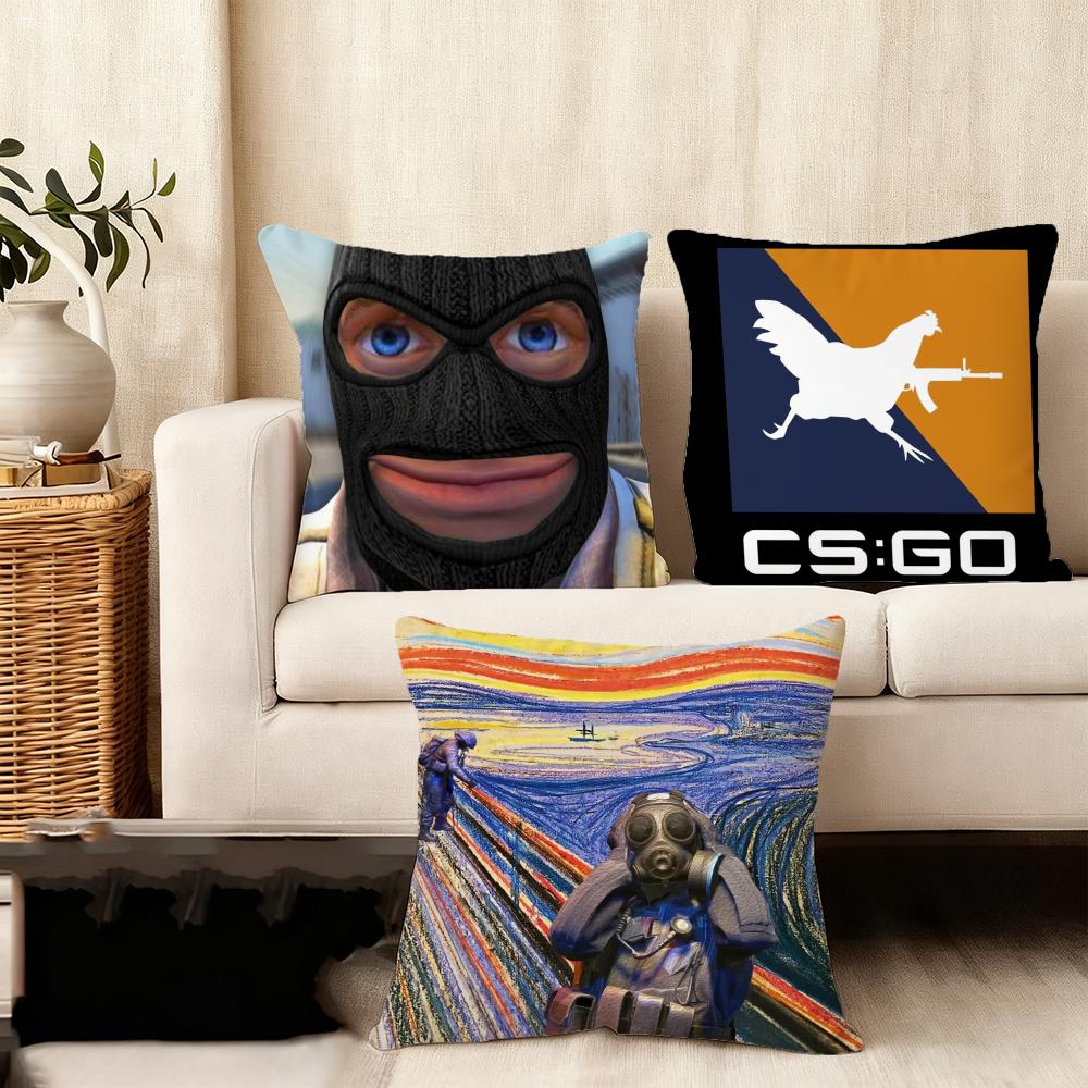 Funny Famous CCS GO 2 Cushion Cover Plush Fabric Soft DoubleSided Printed Sofa Warm Winter Home Child Gift Pillow Case