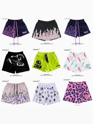 Pantalones Cortos de Baloncesto Callejero Americanos de Moda para Hombre - Secado Rápido, Transpirables, Ajuste Holgado, Casuales de Verano para Correr