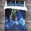 Set Copripiumino Hulk Per Bambini Ragazzi Adulti Copripiumini Set Biancheria da Letto Matrimoniale Con Federe Morbido Microfibra Set Copripiumino