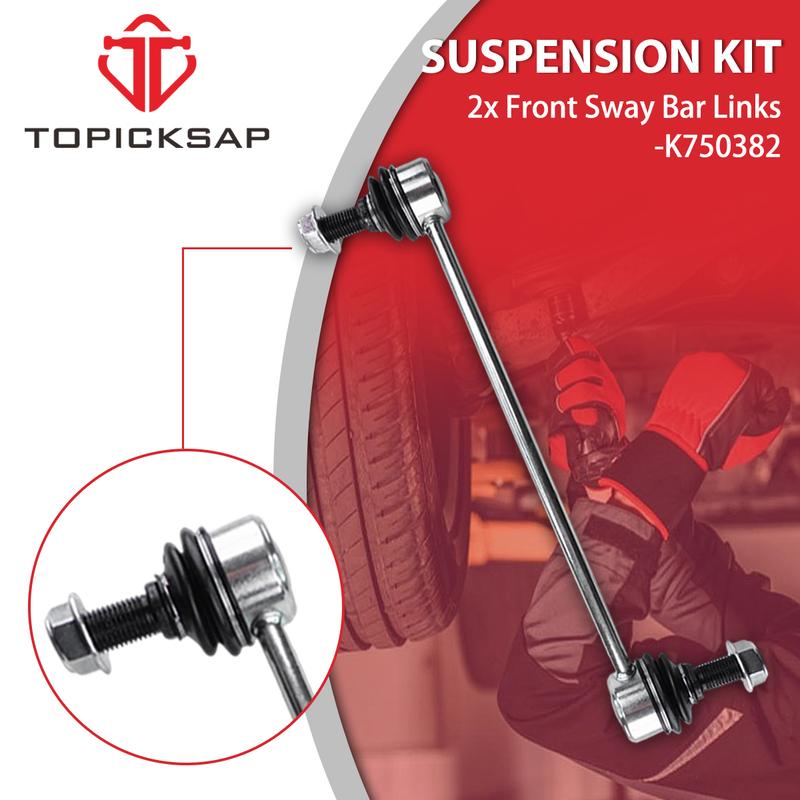 TOPICKSAP 4pcs Front & Rear Stabilizer Sway Bar End Link for Dodge Journey 2009 2010 2011 2012 2013 - 2018 68052655AA 4766962AA