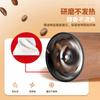 Manual Coffee Grinder Portable Hand Crank Burr Mill Stainless Steel Adjustable Coarseness 56 Settings Wooden Grain Design