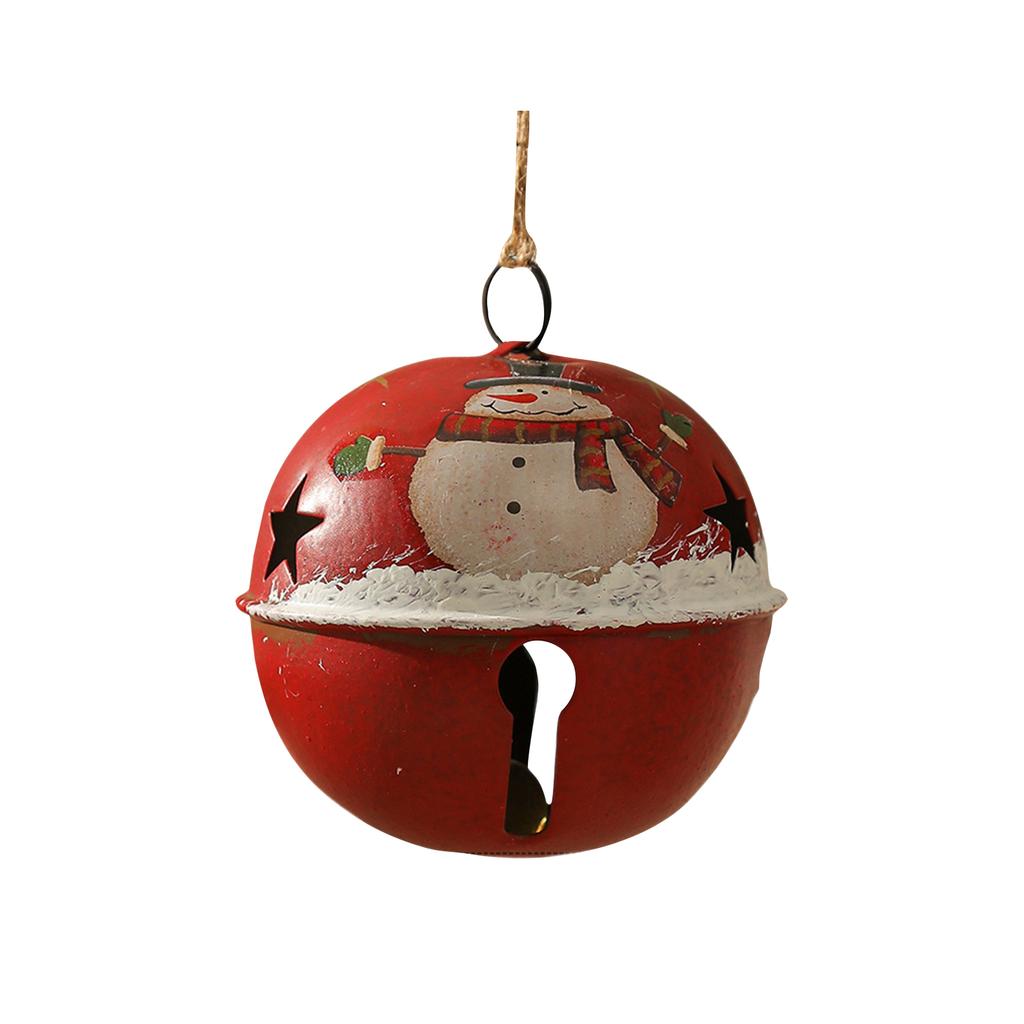 Christmas Tree Pendant Retro Old Christmas Wrought Iron Bell Decoration Pendant