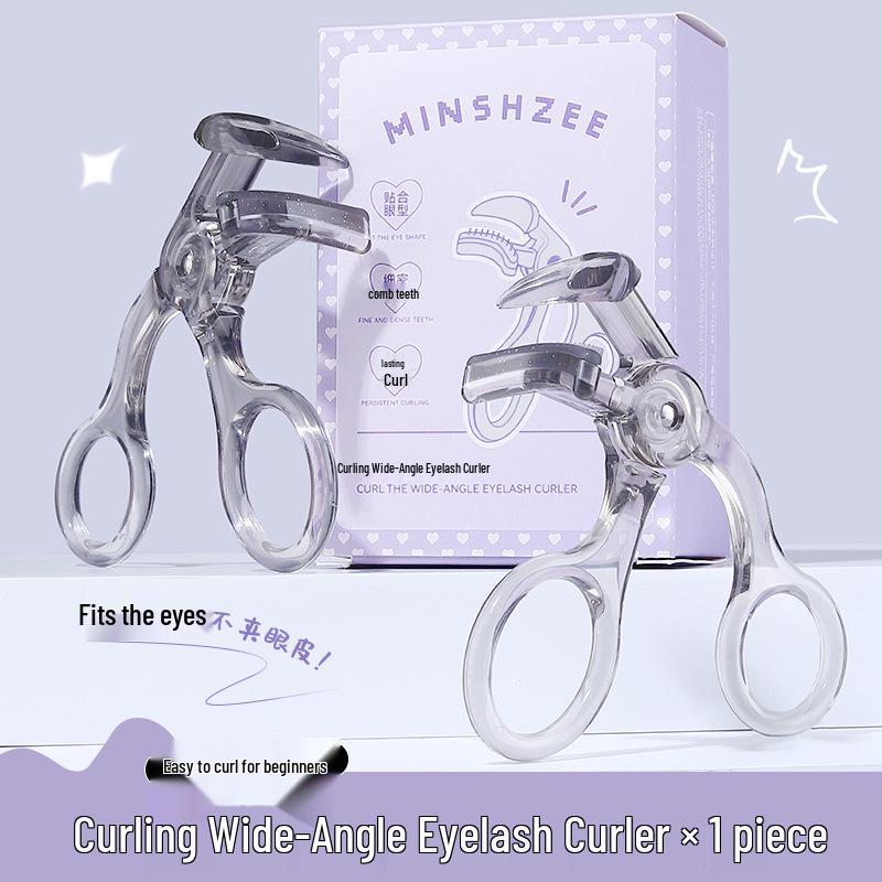 Mingxi Zhi Curl Wide-Angle Natural Long-Lasting Frameless Eyelash Curler with Comb