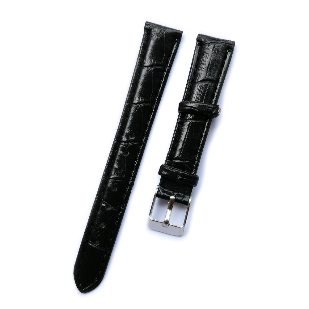 Lychee Grain Faux PU Leather Watch Strap 14-24mm Wristband