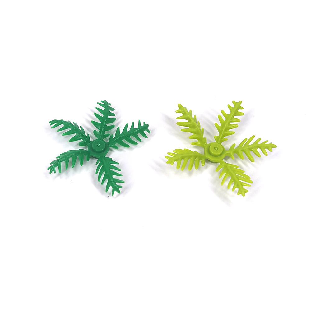MOC 10PCS Beach Shaped Palm Tree Constructing Blocks Rainforest Jungle Coconut Educational Particle Assemble DO-IT-YOURSELF Toys Children Presents