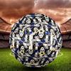 Kiss Rock and Roll Print Size 5 Soccer Ball, Standard Match Football for Sports Game and Team Practice, Ideal Gift for Soccer Fans