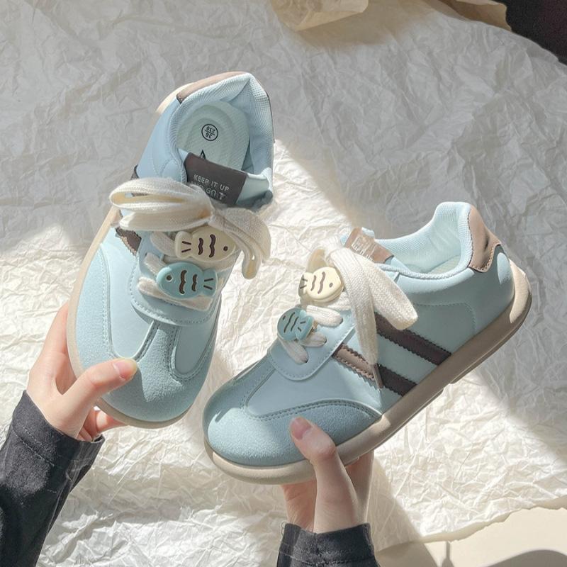 

Нишевая корейская версия большой головы уродливые милые моральные тренировки доска обувь женская осень 2025 новые универсальные студенческие спортивные белые туфли Форрест Гамп 35 синий