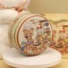 Cartoon Pattern Biscuit Packaging Iron Can 3D Relief Gift Packaging Box  Gift Wrapping