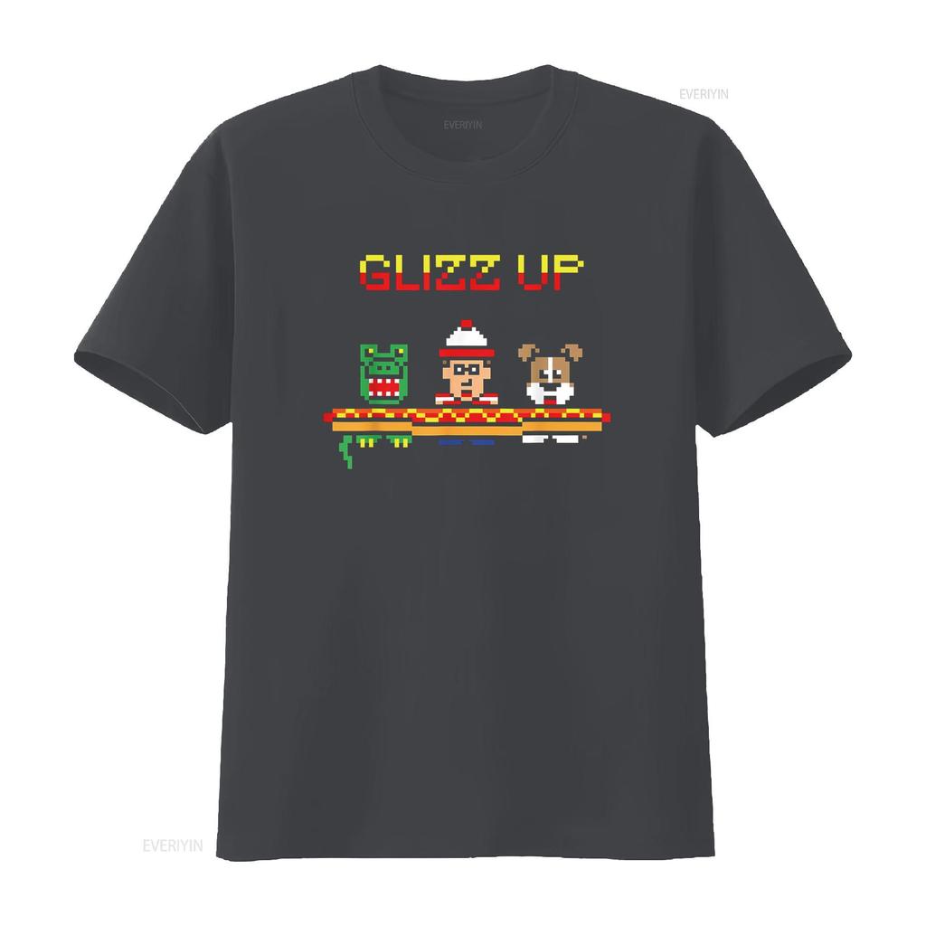 Glizz Up Funny Hot Dog Cute Vintage Retro For T Shirt vintage Washed Soft Unisex Top For Everyday Wear homme graphic fashion