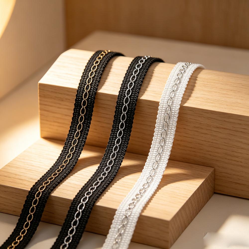 5 meters/16.4ft each pack 1.1cm wide Vintage Cream Wave Braided Lace Trim Decorative Woven Fabric Ribbon for Gowns Costume Sewing DIY Craft Supplies