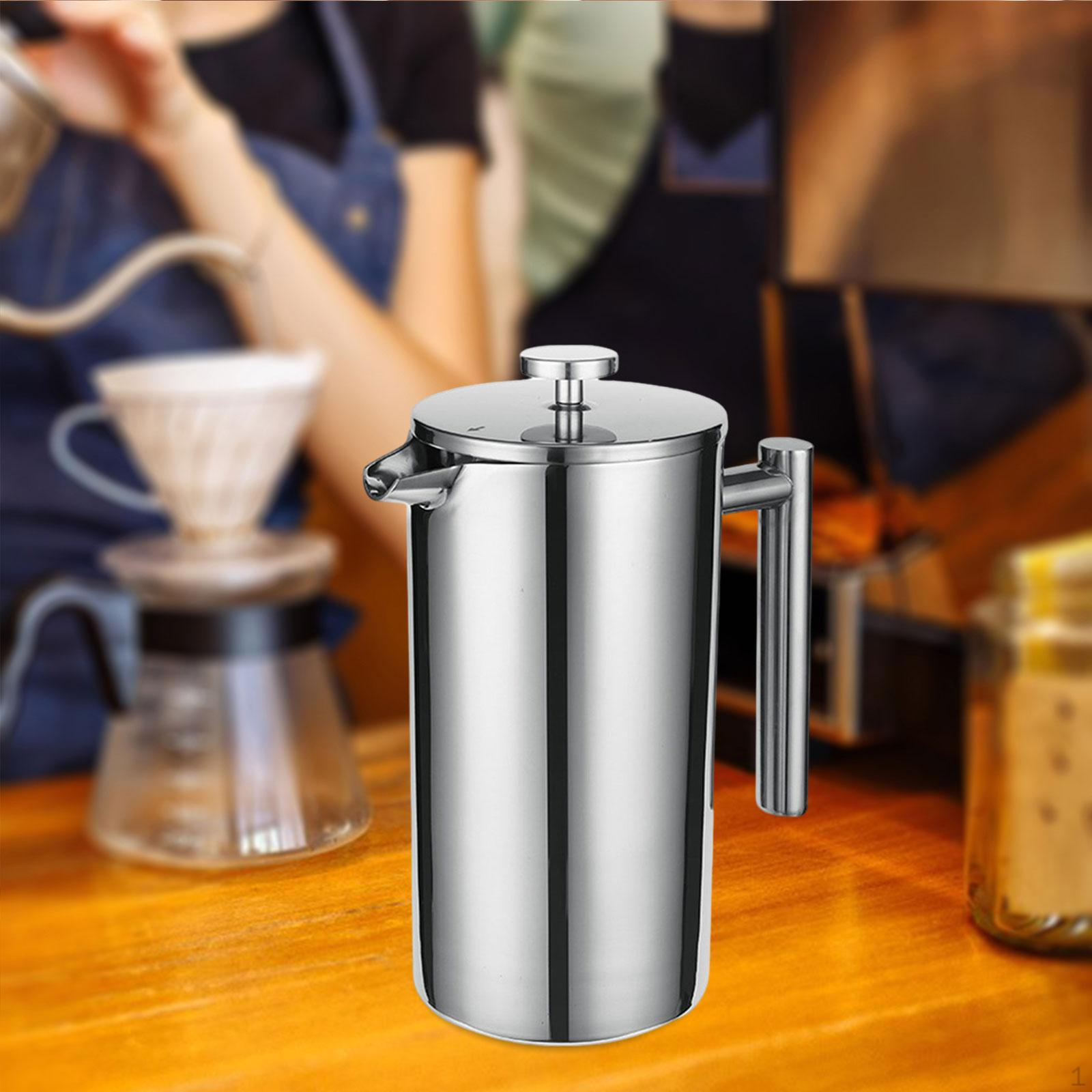 

Французская кофеварка, плунжерный термостойкий стальной пресс, чайник для эспрессо для магазина 600ml