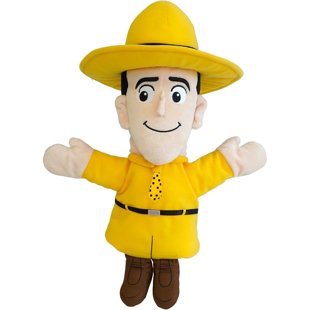 San-Arow Yellow Uncle Hat Hand Puppet K-9213 Soft Toy for Kids