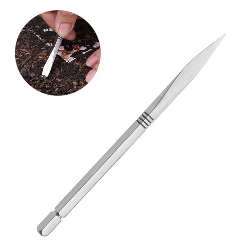 2 Stück Teenadel aus Edelstahl, feiner Teeschneider, Puer-Teeschneider, Zubehör für die Teezeremonie, Kunsthandwerk für den Teeraum zu Hause