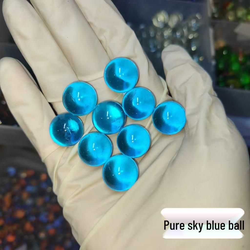 16mm Mixed Checkered Glass Beads & Marbles - Nostalgic Crystal Balls for Kids