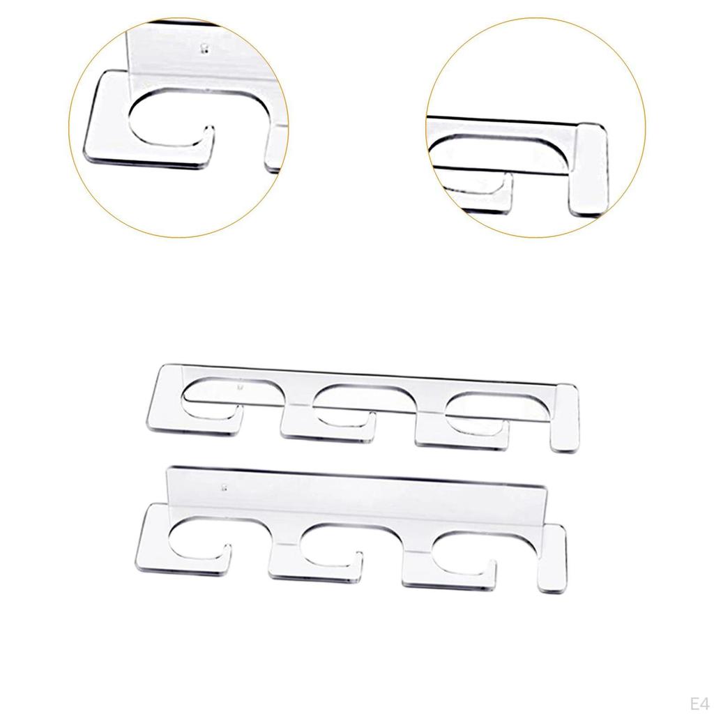 Fishing Rod Holders Organizer Wall Mounted 3 Rods Capacity Accessory Sturdy Easily Install Design