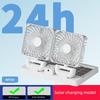 New Mini Fan Portable 5V Truck USB Universal Interface Dual-Head Solar-Powered Car Fan
