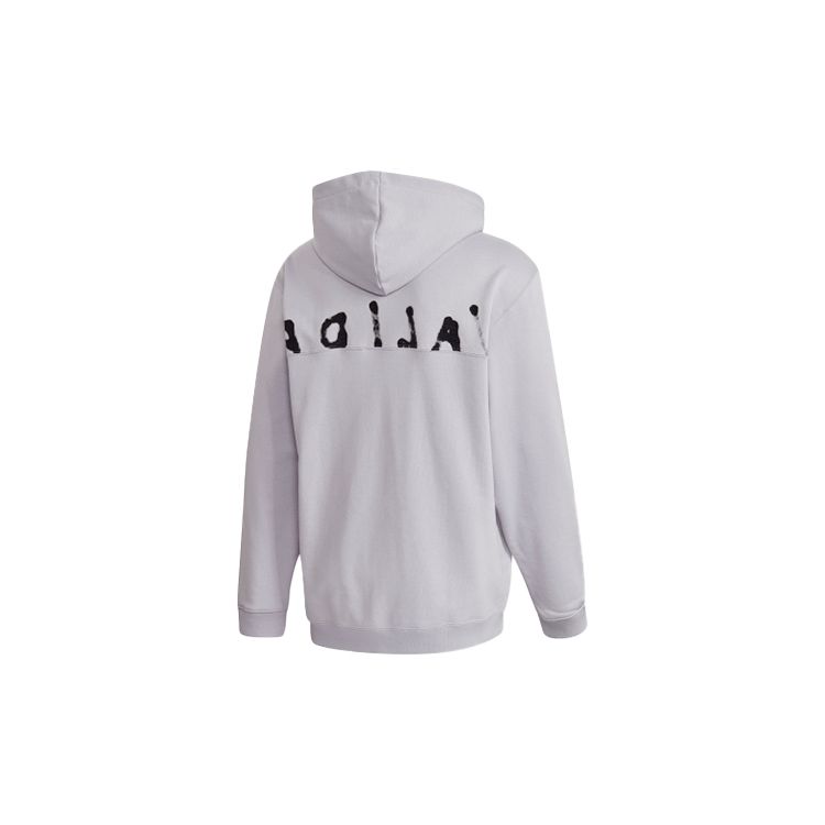 Adidas Letter Print Loose Sports Hoodie Men Hoodies Glory-Purple GD9306