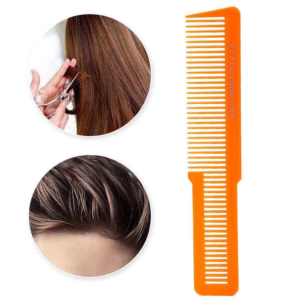 Professional Salon Hair Clipper Cut Comb Barber Hairdresser Comb For Hair Trimming (Orangew)
