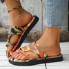 Fashion 2025 Summer Women Slippers Platform Sandals Fashion Open Toe Shoes Slip on Colorful Beach Shoe Ethnic Style Lightweight Slippers