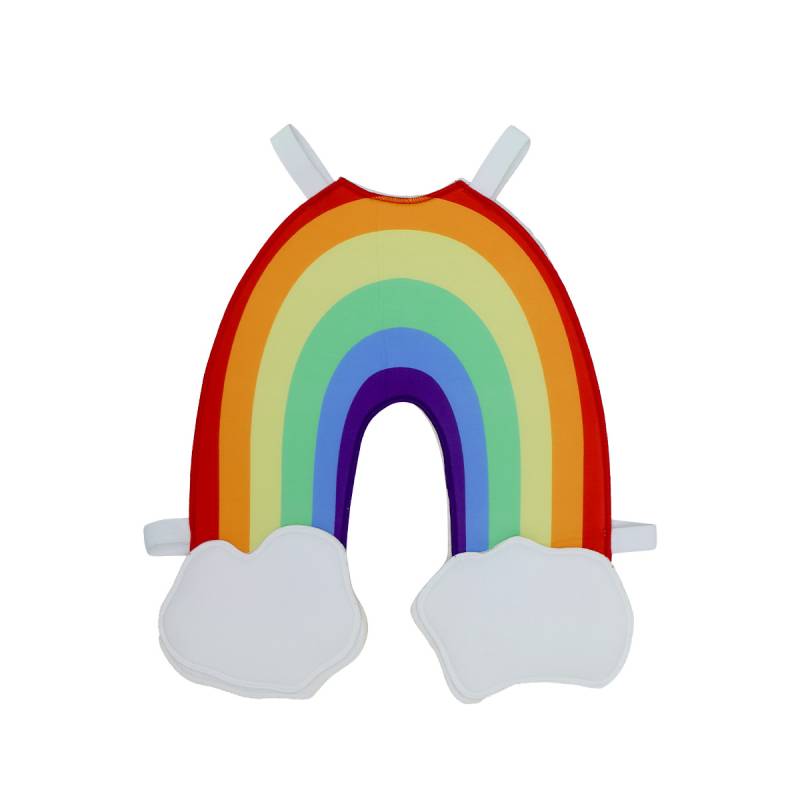

Rainbow Cosplay Costume Cartoon Clothes Kids Halloween Party Stage Performance