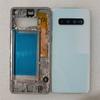 S10 Achterbehuizing Voor Samsung Galaxy S10 G973F Middenframe Glas Batterij Achterklep Achterklep Met Camera Lens