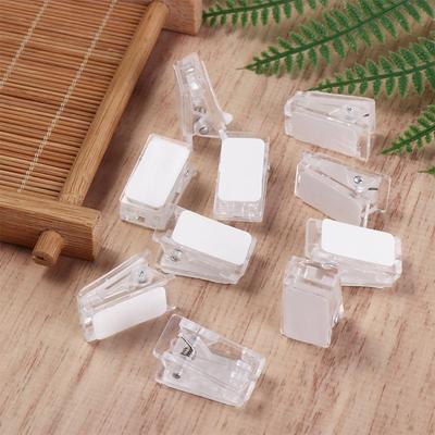 10pcs Wall Decoration Plastic Self-Adhesive Clips Small Portable Wall Clips Multipurpose Double Sided Spring Clips Wall Tapestry