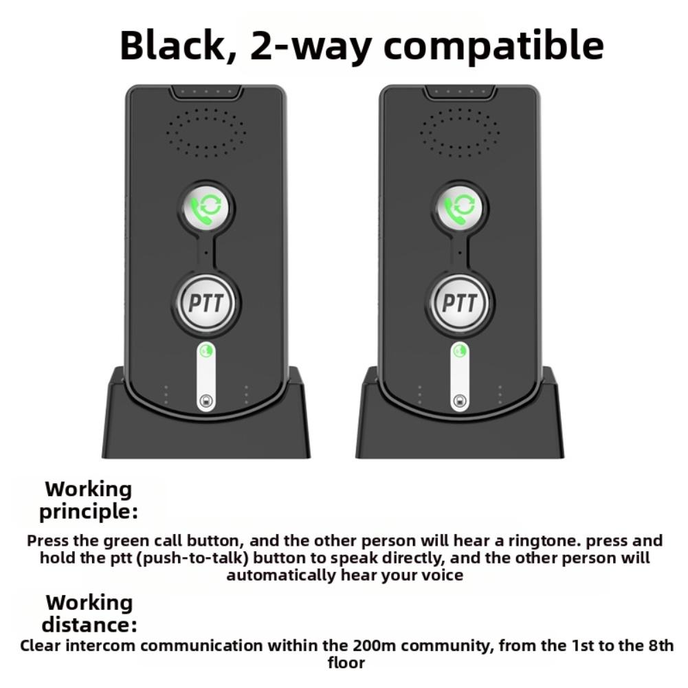 Smart Wireless Voice Doorbell with Two Way Communication for Indoor and Outdoor Use Waterproof Intercom System