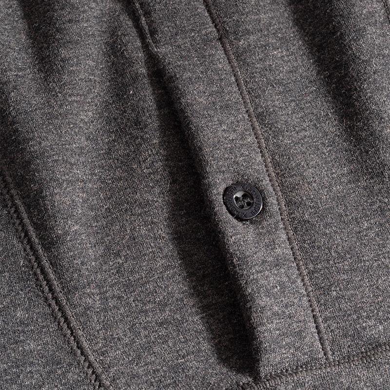 Men's Thickened High-Waist Thermal Pants with Knee Support