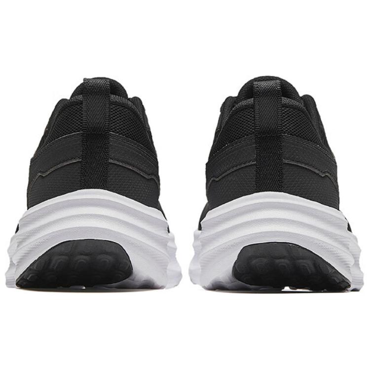 New Anta Light Cloud Cushioning Lightweight Rebound Low Top Running Shoes Men's Black White 112445506-13
