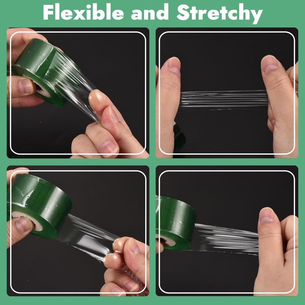 PE Grafting Tape Film Stretchable Garden Tree Plants Seedlings Grafting Specific Film Self-Adhesive Degradable Plant Tape Film
