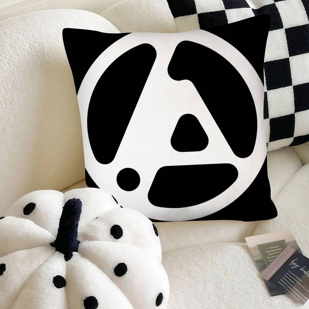 LLinkinSParkS Cartoon Pillow Case Fashion Square Pillowcase Bedroom Sofa Room Ins Decoration Leisure