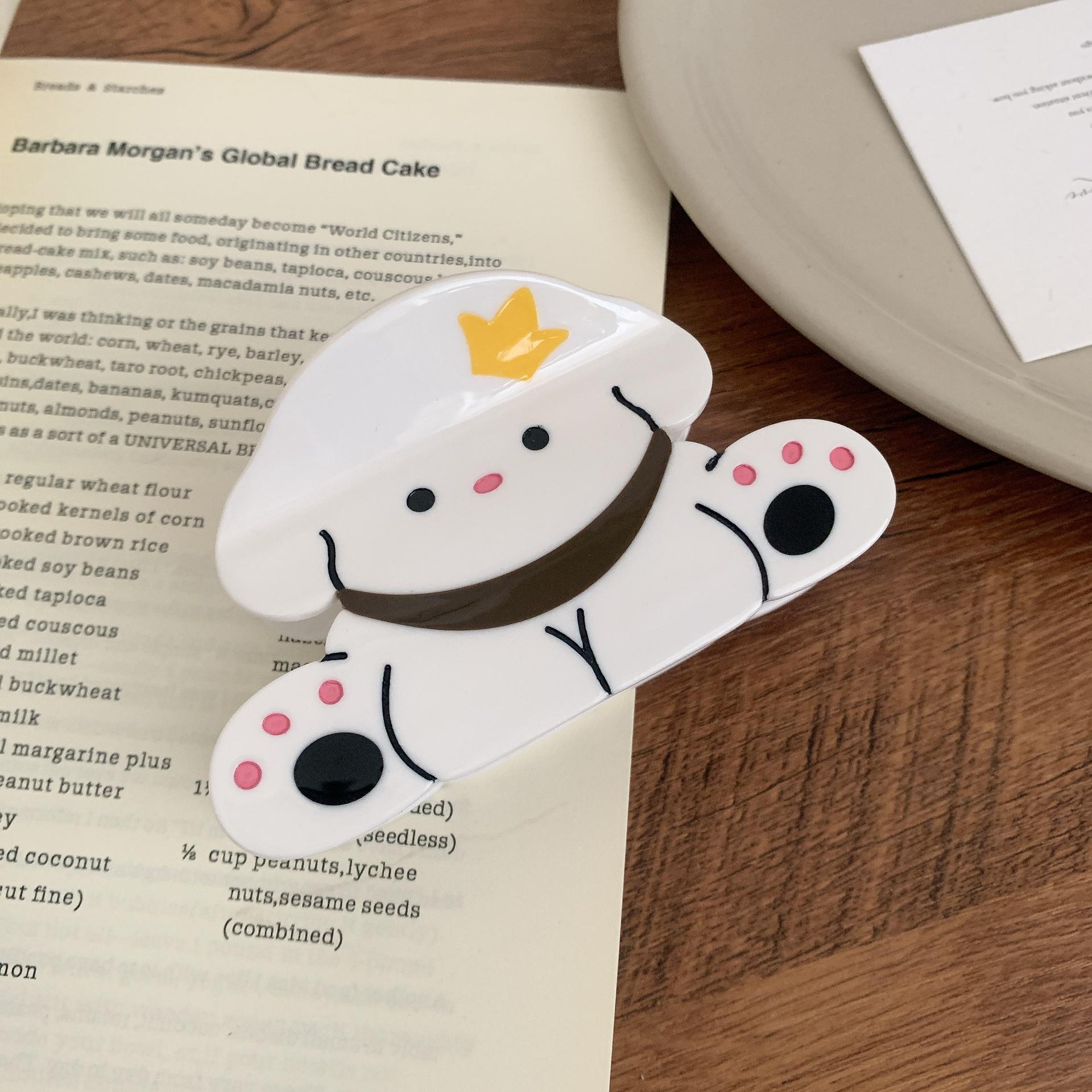 

1pc Small and Cute Cat Catnip Large New Acetic Acid Hairpin Female Disc Hair Shark Clip Hairpin Headpiece