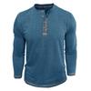 Herren Henley Kragen Langarm T-Shirts Einfarbig Frühling Herbst Freizeit T-Shirt Herren